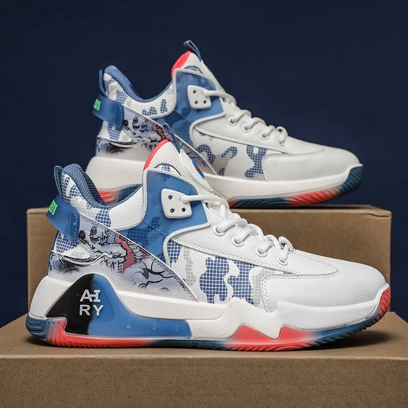 Couple Basketball Shoes Men High Top Sports Wear Resistant Air Cushioning Shoes Athletic Boots Comfortable Breathable Sneakers
Couple Basketball Shoes Men High Top Sports Wear Resistant Air Cushioning Shoes Athletic Boots Comfortable Breathable Sneakers