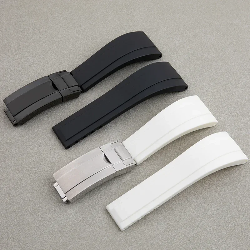 20mm 21mm soft rubber watchband for Rolex strap for submariner Myrtle Yacht-Master GMT wristband silicone bracelets fold buckle
20mm 21mm soft rubber watchband for Rolex strap for submariner Myrtle Yacht-Master GMT wristband silicone bracelets fold buckle