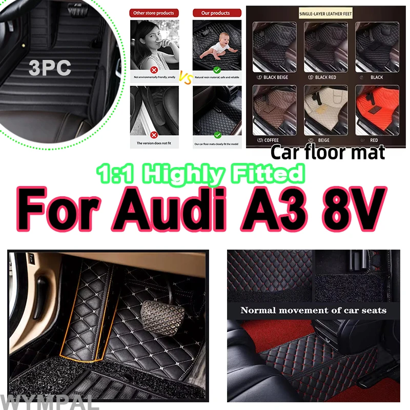 Luxury Waterproof Car Floor Mats For Audi A3 8V Sportback 2013~2019 Rug Anti Dirt Pad Leather Mat Car Accessories full set
Luxury Waterproof Car Floor Mats For Audi A3 8V Sportback 2013~2019 Rug Anti Dirt Pad Leather Mat Car Accessories full set