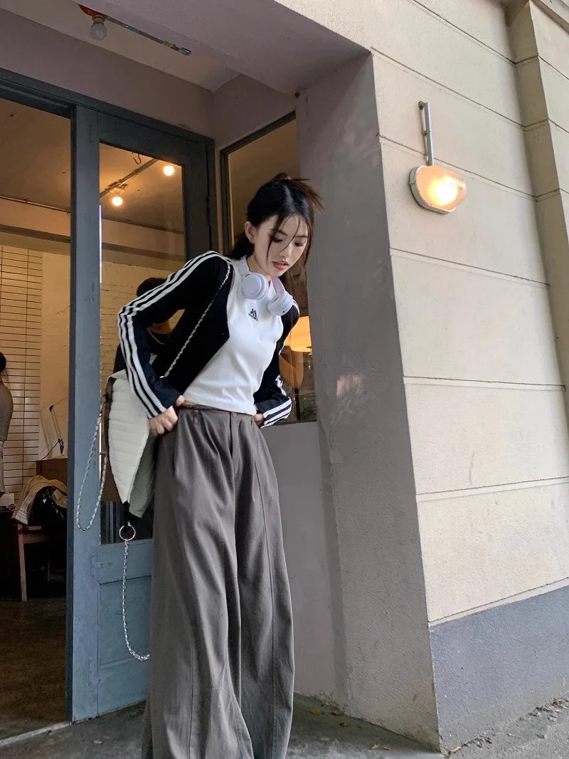 High Waist Wide Leg Pants For Women's Autumn 2023 New Grey Straight Suit Pants For Women
High Waist Wide Leg Pants For Women's Autumn 2023 New Grey Straight Suit Pants For Women