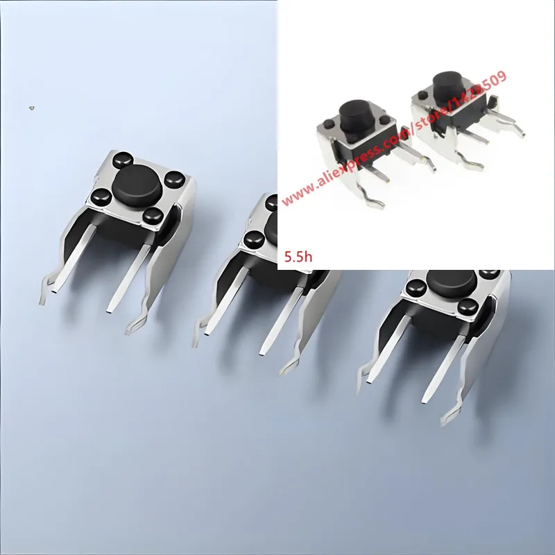 500pcs/lot Tact Switch 6*6*5.5mm Horizontal with Bracket Tactile Push Button Switches Micro Switch
500pcs/lot Tact Switch 6*6*5.5mm Horizontal with Bracket Tactile Push Button Switches Micro Switch