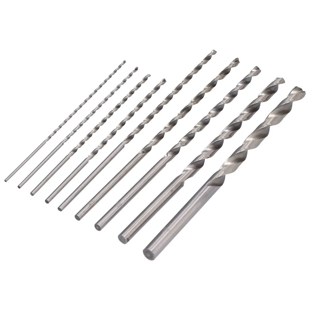 9pcs 9Pcs Set Extra Long Twist Drill Bits 200mm Length Straight Shank High Speed Steel Drill Bits 150mm Length
9pcs 9Pcs Set Extra Long Twist Drill Bits 200mm Length Straight Shank High Speed Steel Drill Bits 150mm Length