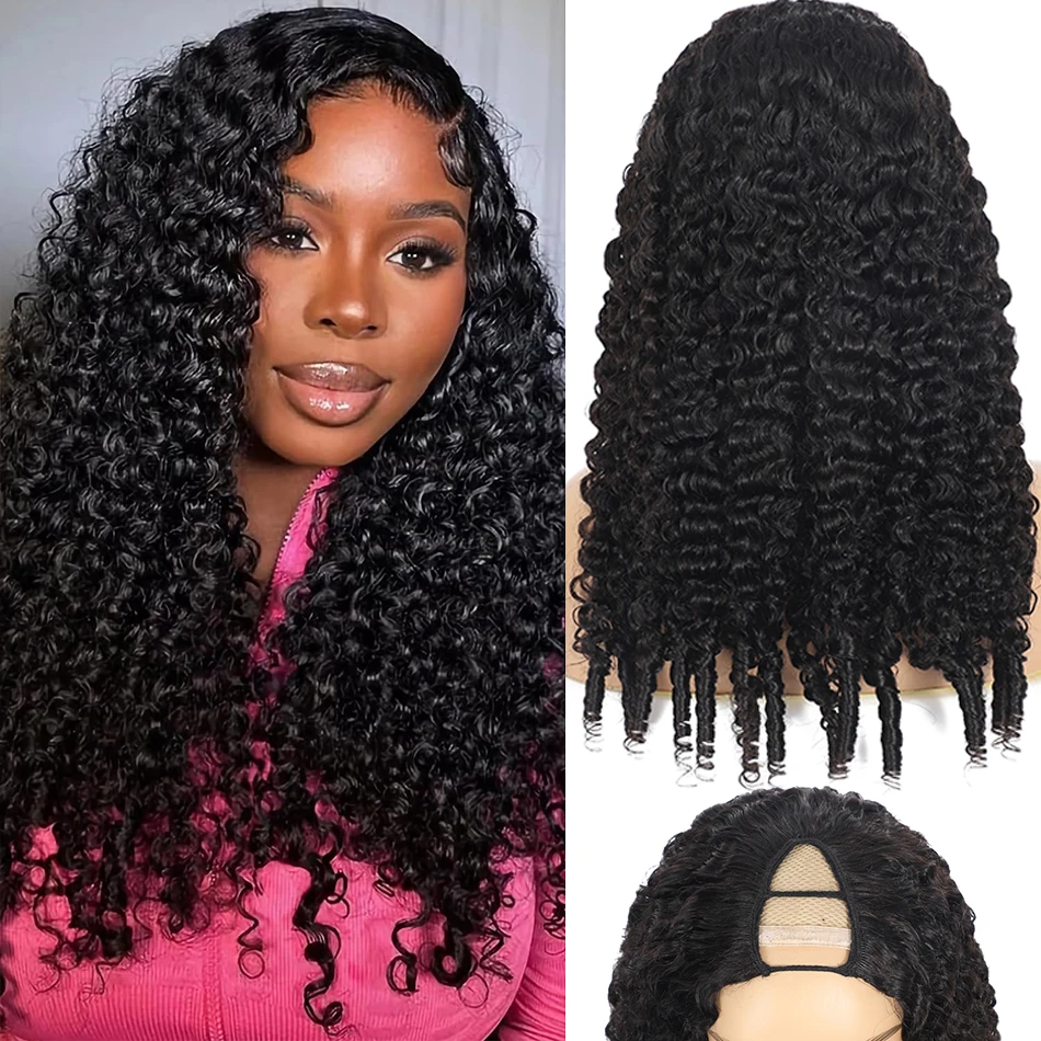100% Human Hair Burmese Curly V Part Wigs Natural Black U Part Wear Go Glueless Wigs 200% Density Deep Wave Curly Hair Half Wigs
100% Human Hair Burmese Curly V Part Wigs Natural Black U Part Wear Go Glueless Wigs 200% Density Deep Wave Curly Hair Half Wigs