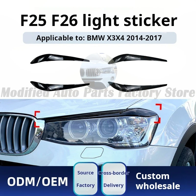 Applicable To Bmw Bmw X3 X4 F25 F26 2014-2017 Headlight Light Eyebrow Car Sticker Modification Accessories
Applicable To Bmw Bmw X3 X4 F25 F26 2014-2017 Headlight Light Eyebrow Car Sticker Modification Accessories