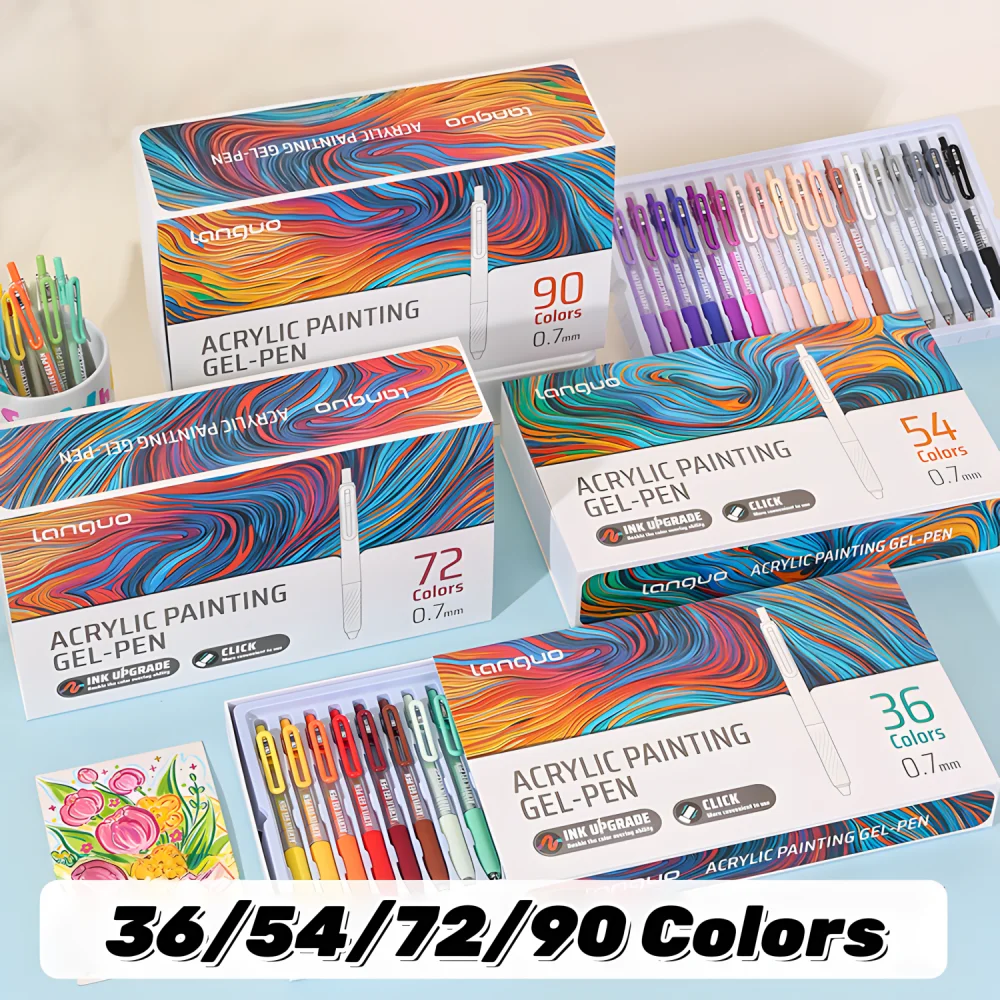 Clip Acrylic Painting Gel Pen,Retractable 0.7mm Tip,Large Capacity Ink Pens,For Diary,Card,DIY,Coloring,Doodling,Stackable Color
Clip Acrylic Painting Gel Pen,Retractable 0.7mm Tip,Large Capacity Ink Pens,For Diary,Card,DIY,Coloring,Doodling,Stackable Color