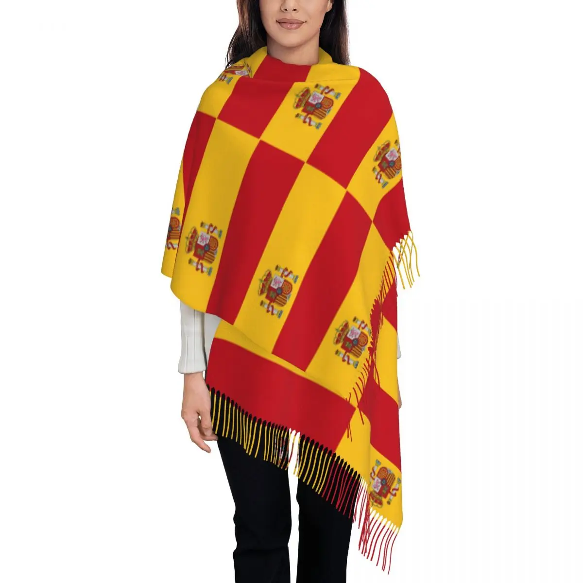 Flag Of Spain Scarf Tassel Scarves for Women Soft Warm Shawls and Wraps Large Fall Winter Shawl Wrap
Flag Of Spain Scarf Tassel Scarves for Women Soft Warm Shawls and Wraps Large Fall Winter Shawl Wrap