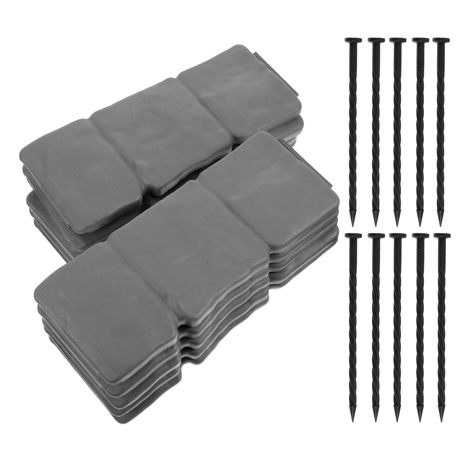 10pcs Plastic Garden Borders Faux Edging Lawn Decorative Landscape Panels Ground Nails Easy Install Durable
10pcs Plastic Garden Borders Faux Edging Lawn Decorative Landscape Panels Ground Nails Easy Install Durable