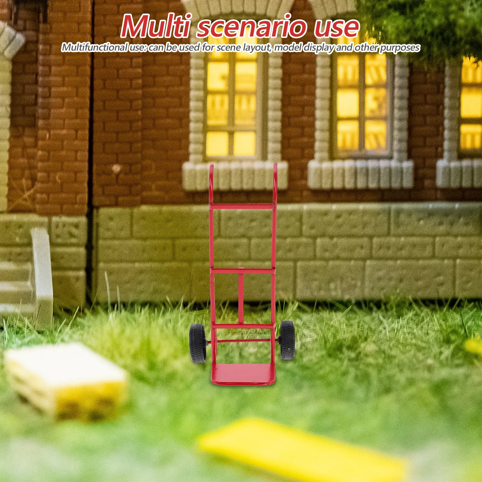 Miniature Metal Hand Truck Scale Miniature Cart Push Pull Function for Climbing Car Scene Decoration Realistic Metal Cargo
Miniature Metal Hand Truck Scale Miniature Cart Push Pull Function for Climbing Car Scene Decoration Realistic Metal Cargo
