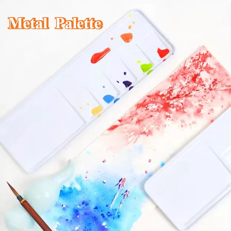 20 см металлическая палитра акварельных пигментов, легко моется, портативные инструменты для художественной живописи, студенческие принадлежности для рисования граффити на открытом воздухе
20 см металлическая палитра акварельных пигментов, легко моется, портативные инструменты для художественной живописи, студенческие принадлежности для рисования граффити на открытом воздухе