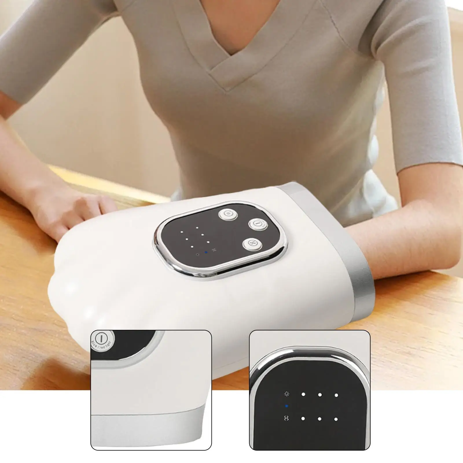 Hand Massager with Heat and Compression Men Women Practical Intelligent Finger Massager Three Adjustable Modes for Birthday Gift
Hand Massager with Heat and Compression Men Women Practical Intelligent Finger Massager Three Adjustable Modes for Birthday Gift