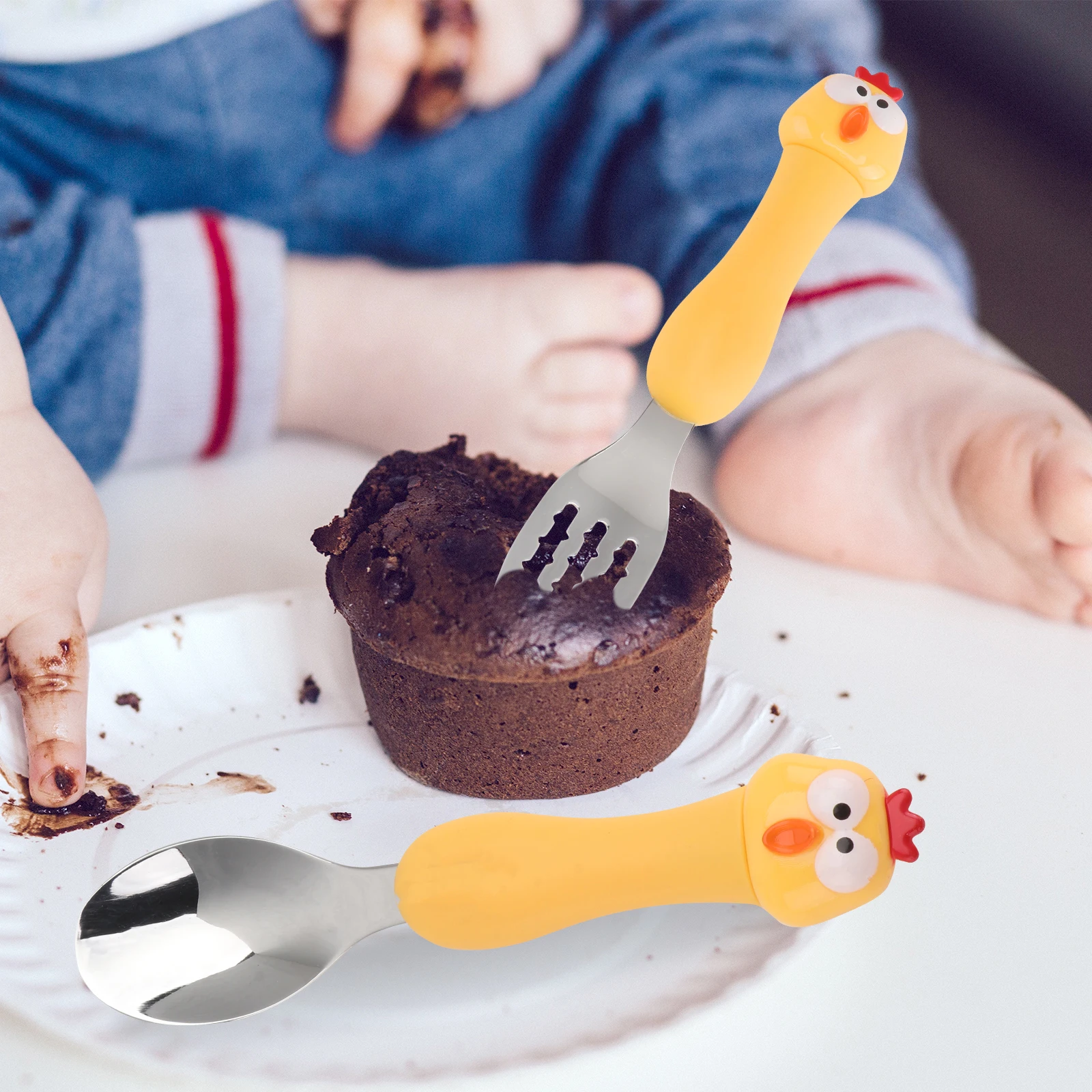 Children Cutlery Set Durable Stainless Steel Baby Tableware Cartoon Safe Kids Fork Spoon Portable Travel Curved
Children Cutlery Set Durable Stainless Steel Baby Tableware Cartoon Safe Kids Fork Spoon Portable Travel Curved