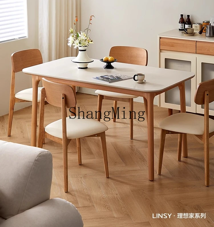 HJ rock slab dining table solid wood foot household small apartment dining table new modern household
HJ rock slab dining table solid wood foot household small apartment dining table new modern household