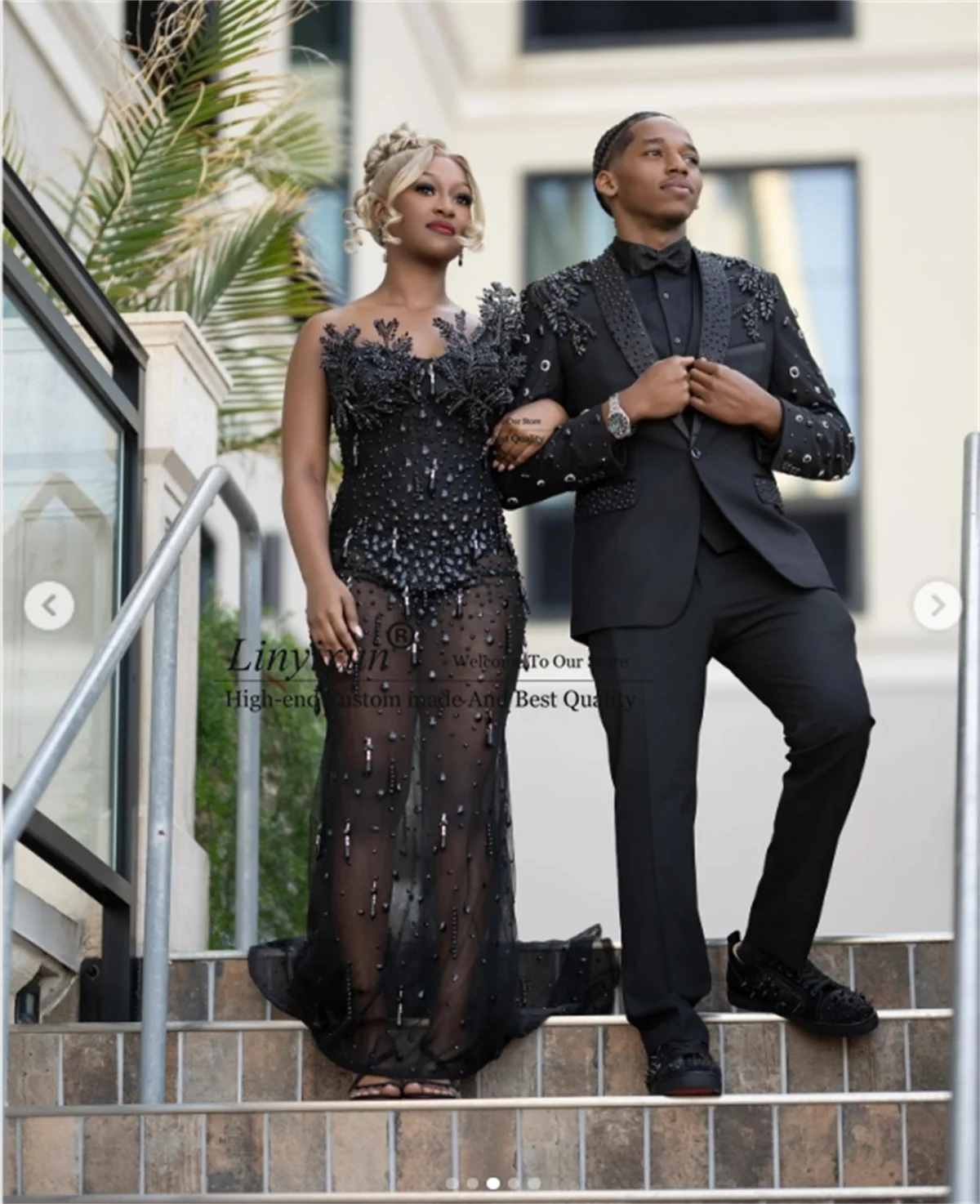 Sparkly Jewelry Ornament Tuxedos Men Suits Customized Groom Wedding vestidos de novia Shawl Lapel 3 Pieces Male Prom Blazers
Sparkly Jewelry Ornament Tuxedos Men Suits Customized Groom Wedding vestidos de novia Shawl Lapel 3 Pieces Male Prom Blazers