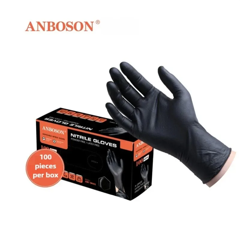 100 Pcs Disposable Black Nitrile Gloves Thickened Waterproof Gloves Perfect Food Catering Kitchen and Auto Repair Mechanic Work
100 Pcs Disposable Black Nitrile Gloves Thickened Waterproof Gloves Perfect Food Catering Kitchen and Auto Repair Mechanic Work