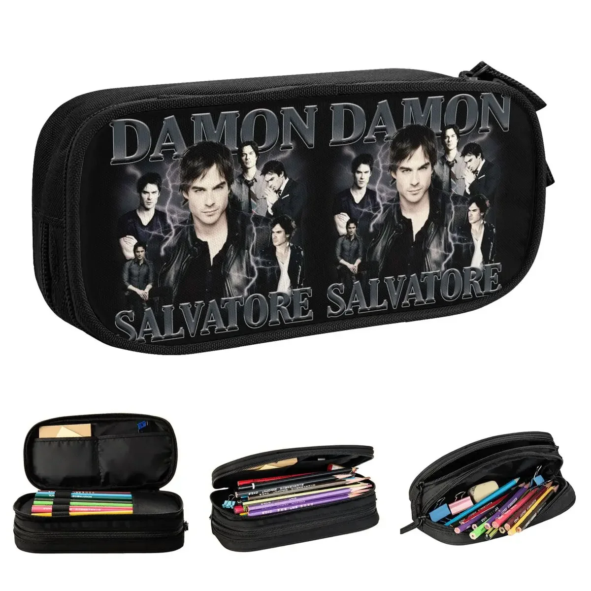 Damon Salvatore Pencil Case The Vampire Diaries Ian Somerhalder Tv Series Pen Bag for Student Large Storage Office Pencilcases
Damon Salvatore Pencil Case The Vampire Diaries Ian Somerhalder Tv Series Pen Bag for Student Large Storage Office Pencilcases