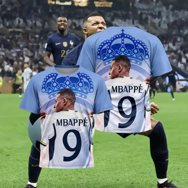 3D Printed Football Star Clothing M-mbappes Men's and Women's Outdoor Children's Clothing Casual Breathable Fashion T-shirt Top
3D Printed Football Star Clothing M-mbappes Men's and Women's Outdoor Children's Clothing Casual Breathable Fashion T-shirt Top