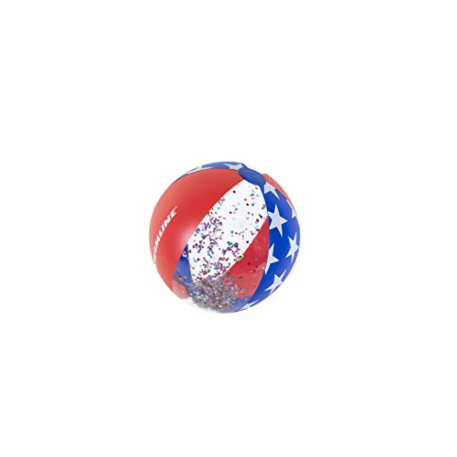 Inflatable Beach Ball Playful Pool and Beach Accessory for Parties, BBQs, and Backyard Fun, Patriotic Sparkle Design,,Series 14
Inflatable Beach Ball Playful Pool and Beach Accessory for Parties, BBQs, and Backyard Fun, Patriotic Sparkle Design,,Series 14