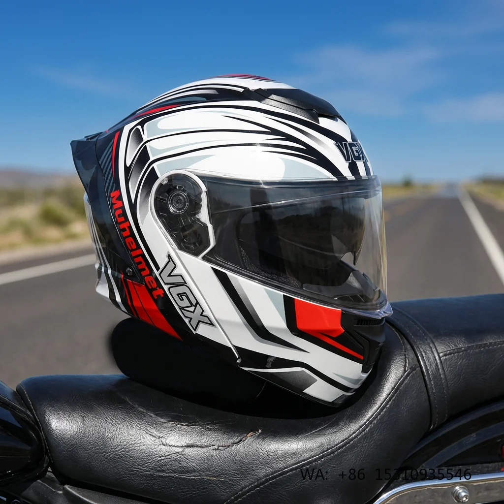 Manufacturer Custom Durable DOT Modular Helmet ABS HD Double Lens Motorcycle Helmet for Daily Use
Manufacturer Custom Durable DOT Modular Helmet ABS HD Double Lens Motorcycle Helmet for Daily Use