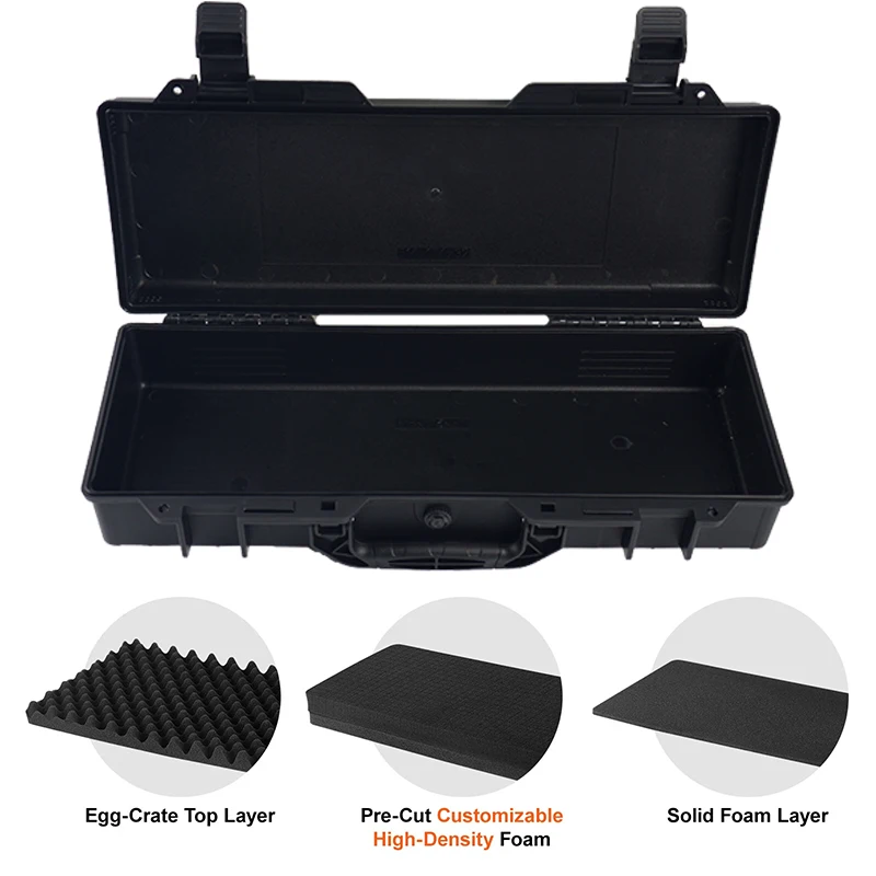 Heavy Duty Hard Plastic Tool Box with Shockproof Foam Waterproof Sealed Safety Storage Case for Instruments & Hardware
Heavy Duty Hard Plastic Tool Box with Shockproof Foam Waterproof Sealed Safety Storage Case for Instruments & Hardware