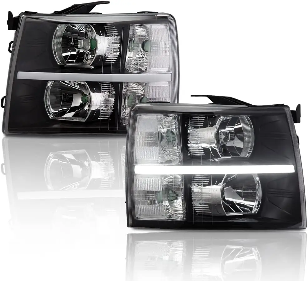 LED Bar Headlight, Compatible With Chevy Silverado 1500 2007-2013/Compatible With Silverado 2500 3500 & HD 2007-2014 Black Housi
LED Bar Headlight, Compatible With Chevy Silverado 1500 2007-2013/Compatible With Silverado 2500 3500 & HD 2007-2014 Black Housi