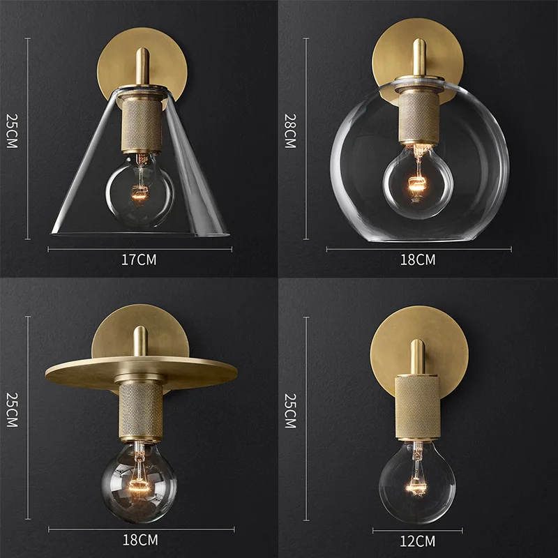 Retro Simple LED Glass Ball Wall Lamp E27 Living Room Corridor Staircase Study Bedroom Bedside Decorative Lighting
Retro Simple LED Glass Ball Wall Lamp E27 Living Room Corridor Staircase Study Bedroom Bedside Decorative Lighting