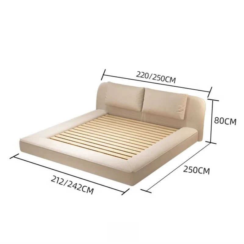 Minimalist Design Double Bed Elegant Comfortable Cama Box Casal Furniture King Size Cream Style Bed 2 People 180x200cm Modern
Minimalist Design Double Bed Elegant Comfortable Cama Box Casal Furniture King Size Cream Style Bed 2 People 180x200cm Modern
