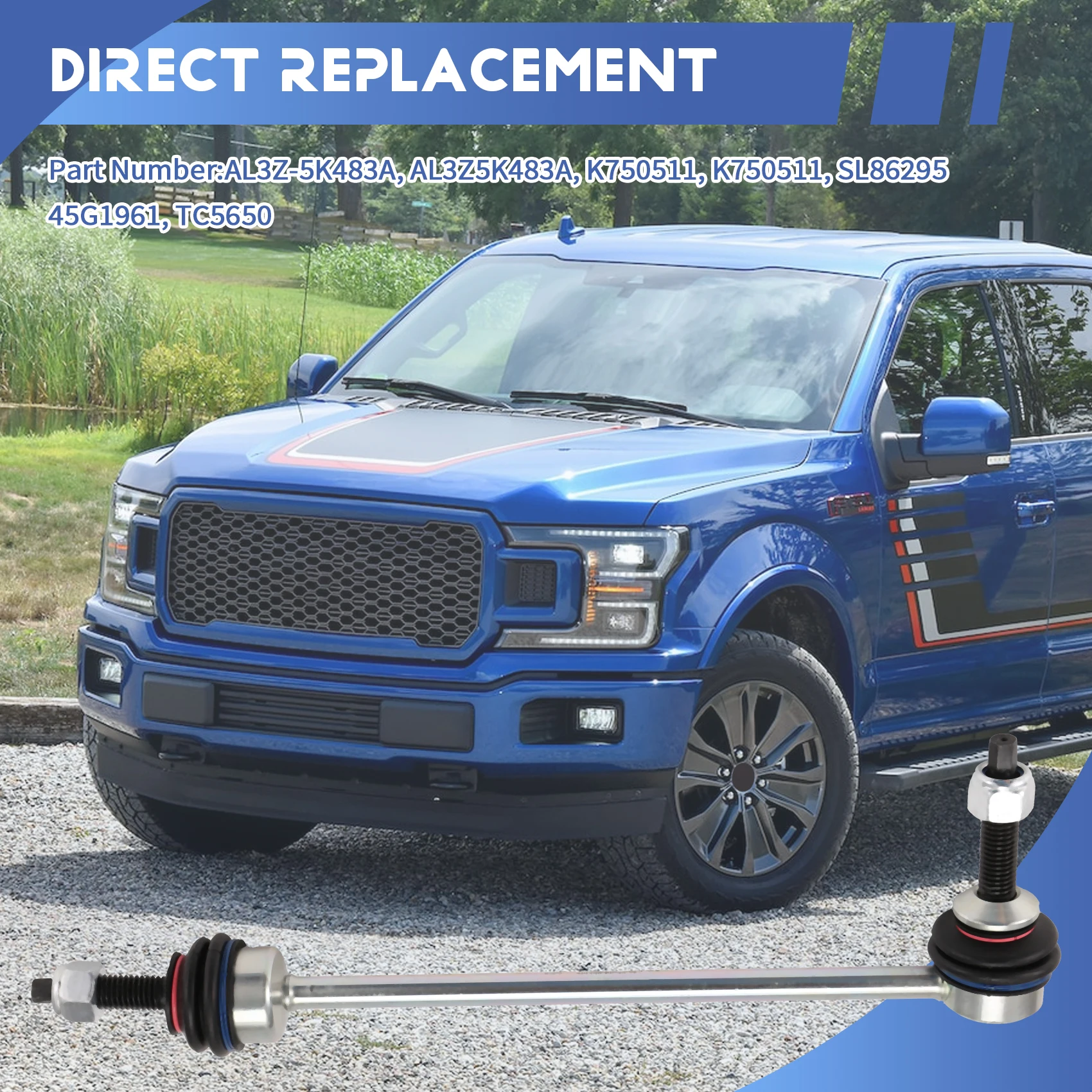 Front Stabilizer Sway Bar Links AL3Z5K483A 45G1961 For Ford F-150 6.2L V8 2010-2014-M54K
Front Stabilizer Sway Bar Links AL3Z5K483A 45G1961 For Ford F-150 6.2L V8 2010-2014-M54K
