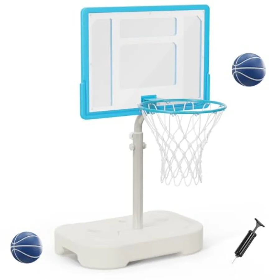 Poolside adjustable basketball hoop 2.95FT-3.94FT,shatterproof PC backboard, impact-resistant filling base, upgraded knobs for
Poolside adjustable basketball hoop 2.95FT-3.94FT,shatterproof PC backboard, impact-resistant filling base, upgraded knobs for