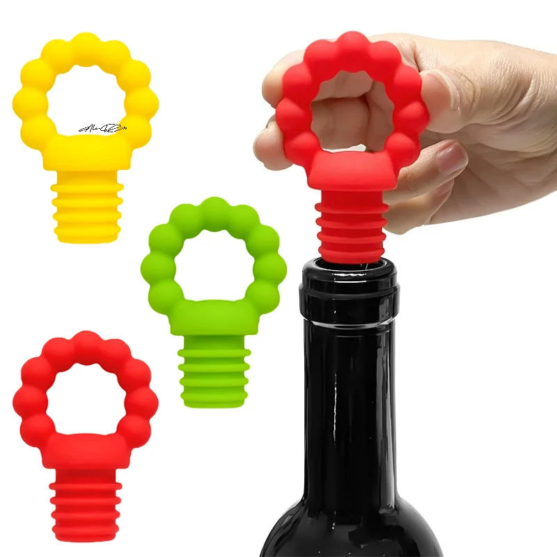1Pc Reusable Silicone Wine Bottle Stoppers Airtight Seal Winter Wine Saver Safe Cork Plug for Party Decor
1Pc Reusable Silicone Wine Bottle Stoppers Airtight Seal Winter Wine Saver Safe Cork Plug for Party Decor