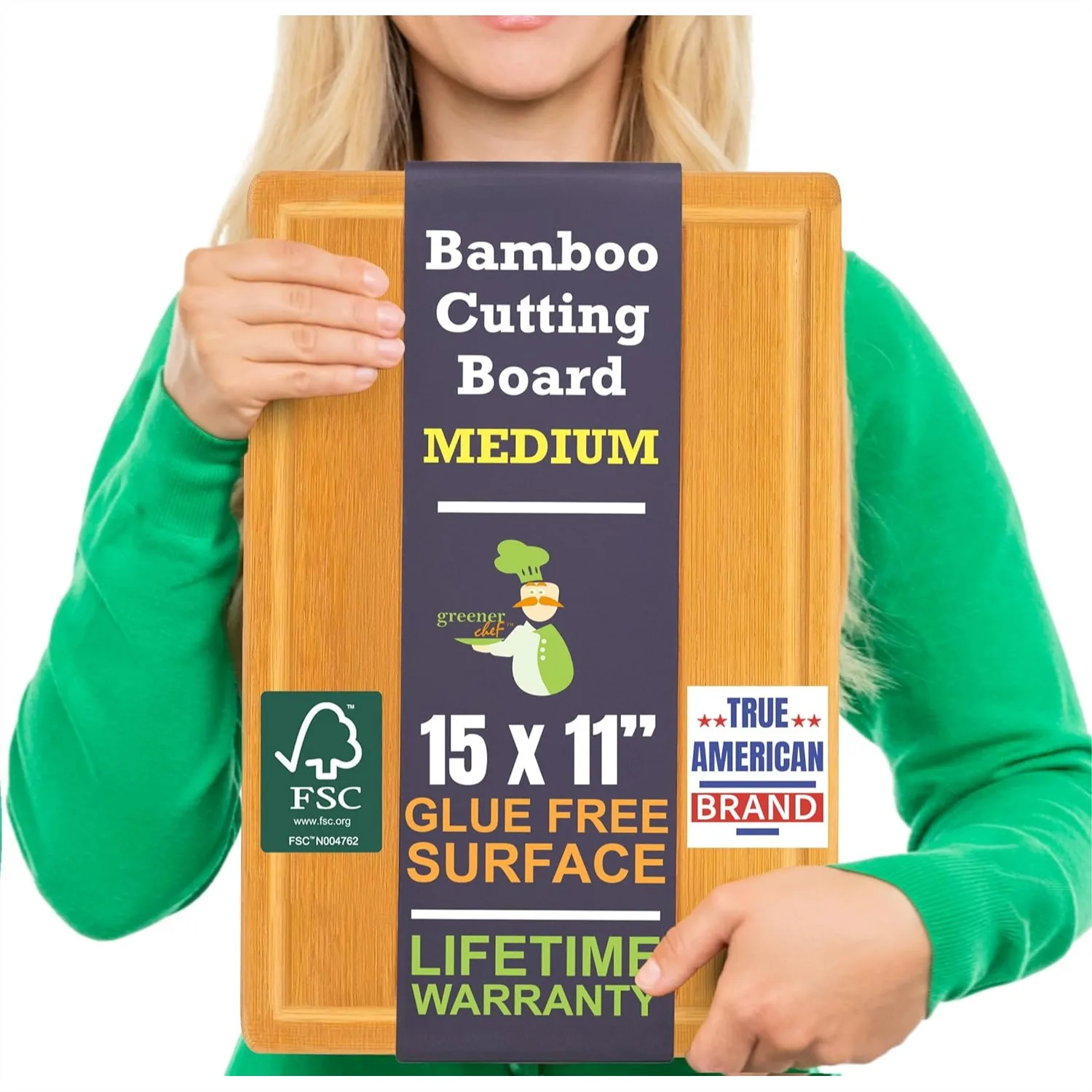 Bamboo Cutting Board 15 Inch with Juice Groove - Large Wooden Chopping Board for Kitchen, Durable and Eco-Friendly
Bamboo Cutting Board 15 Inch with Juice Groove - Large Wooden Chopping Board for Kitchen, Durable and Eco-Friendly