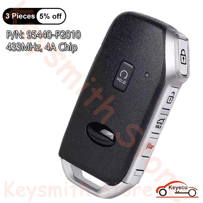 Чип KEYECU 4 + 1 5 кнопок, 433 МГц, 4A для KIA Sorendo 2022 2023, автоматический умный дистанционный брелок, замена P/N: 95440-P2010
Чип KEYECU 4 + 1 5 кнопок, 433 МГц, 4A для KIA Sorendo 2022 2023, автоматический умный дистанционный брелок, замена P/N: 95440-P2010