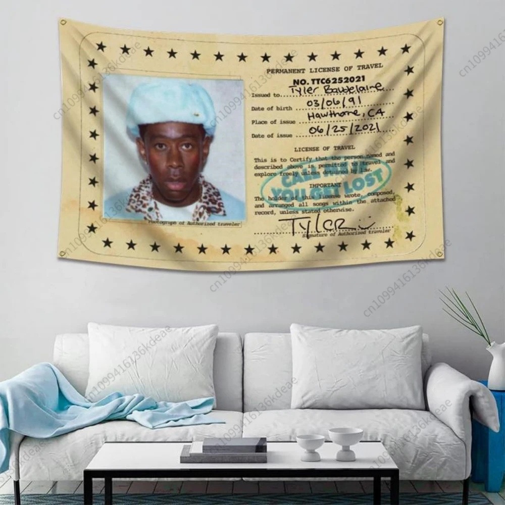 Tyler Flag The Creator Tapestry Hip Hop Music Album Cover Banners Wall Tapestries Bedroom Living Room Dorm Party Backdrop Decor
Tyler Flag The Creator Tapestry Hip Hop Music Album Cover Banners Wall Tapestries Bedroom Living Room Dorm Party Backdrop Decor