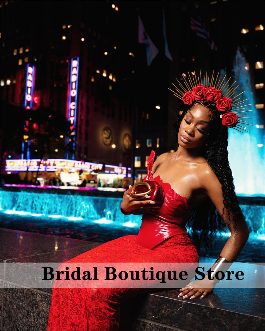 Customized Red African Evening Dresses 2025 Wedding Party Prom Gown Lace Formal Prom Gown Lace-Up Vestidos
Customized Red African Evening Dresses 2025 Wedding Party Prom Gown Lace Formal Prom Gown Lace-Up Vestidos