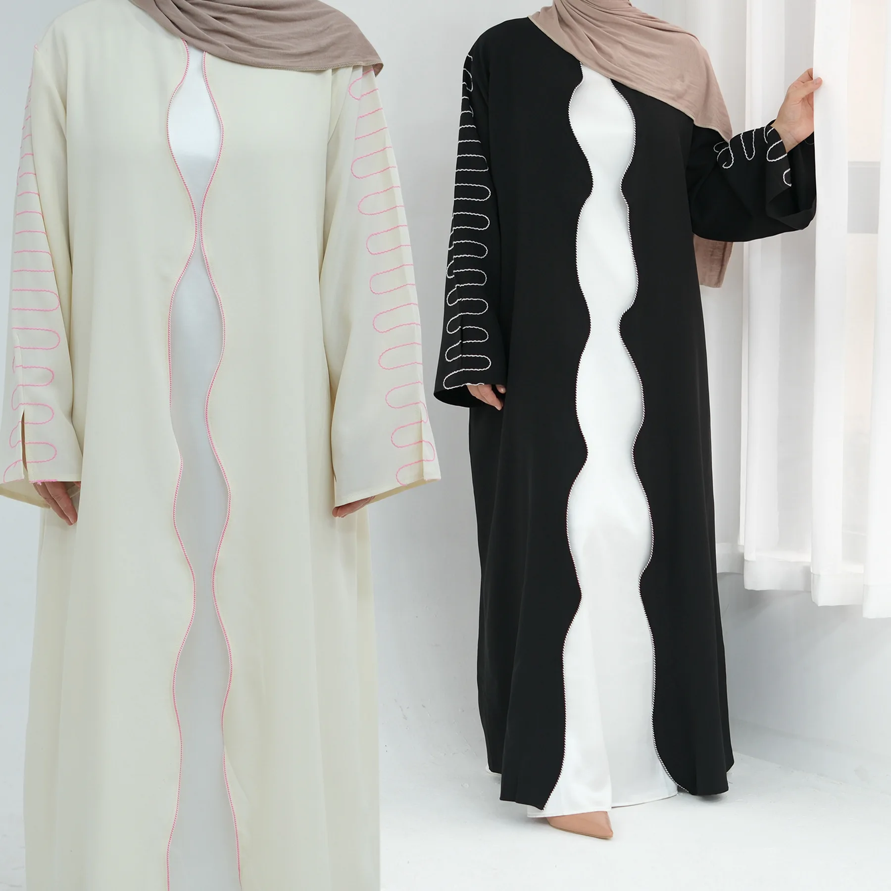 Eid Ramadan Abayas for Women 2025 Muslim Dress Embroidery Kimono Cardigan Kebaya Caftan Marocain Femme Islam Jalabiya Robe Gown
Eid Ramadan Abayas for Women 2025 Muslim Dress Embroidery Kimono Cardigan Kebaya Caftan Marocain Femme Islam Jalabiya Robe Gown