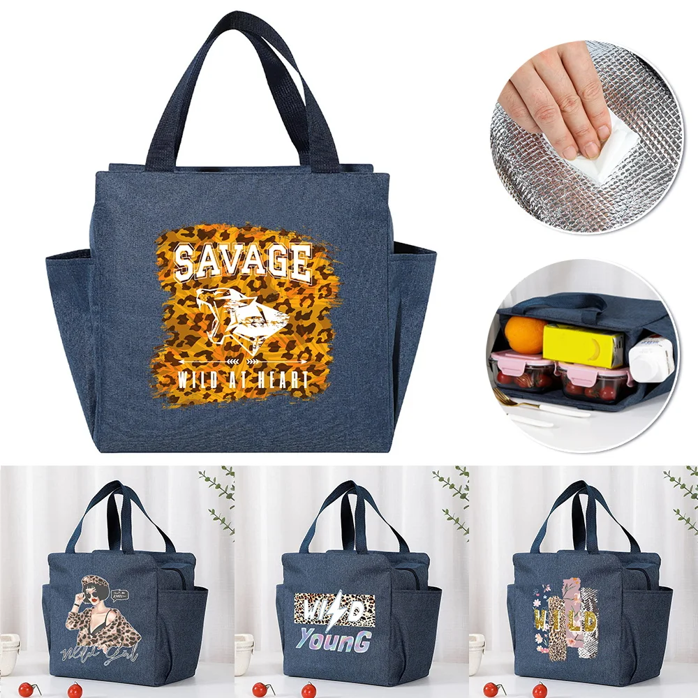 Insulated Cooler Bag Large Capacity Portable Zipper Thermal Lunch Bags for Women Lunch Box Picnic Food Bag Wild Pattern
Insulated Cooler Bag Large Capacity Portable Zipper Thermal Lunch Bags for Women Lunch Box Picnic Food Bag Wild Pattern