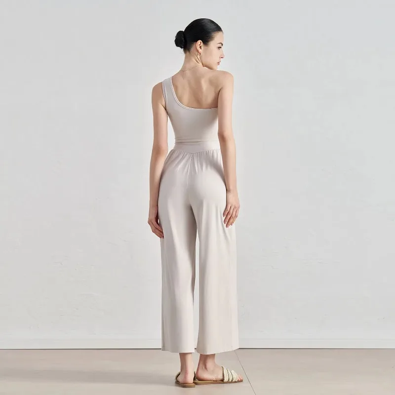2025 New Spring Summer High Waist Slimming Women's Outdoor Casual Yoga Loose Wide Leg Pants One-Piece Suit Fitness Clothing
2025 New Spring Summer High Waist Slimming Women's Outdoor Casual Yoga Loose Wide Leg Pants One-Piece Suit Fitness Clothing