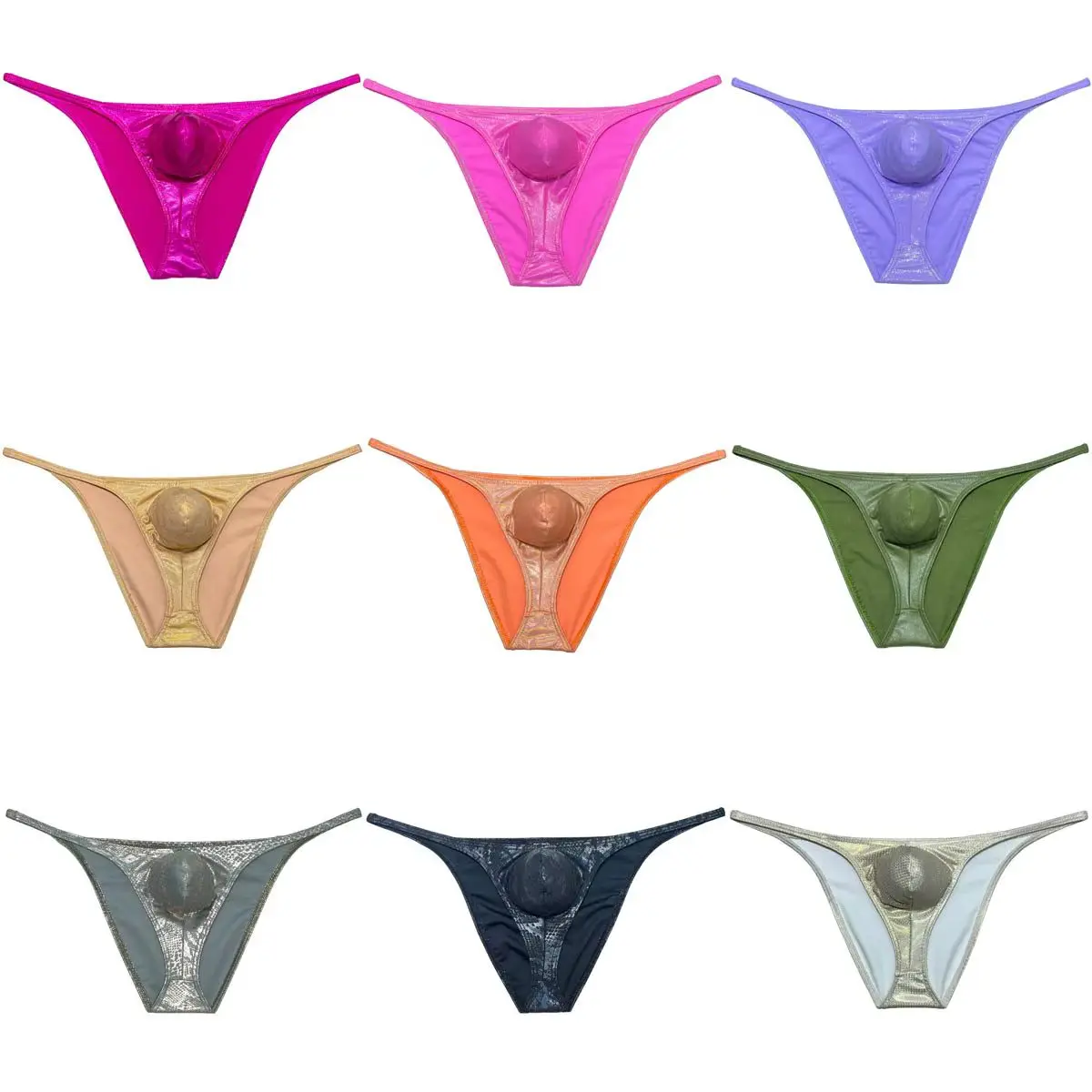 Cheeky Men's Shiny Mini Bikini Briefs Quick-dry Underwear Open Sides Low-rise Swim Thong Enhance Pouch Swimwear Breathable Soft
Cheeky Men's Shiny Mini Bikini Briefs Quick-dry Underwear Open Sides Low-rise Swim Thong Enhance Pouch Swimwear Breathable Soft