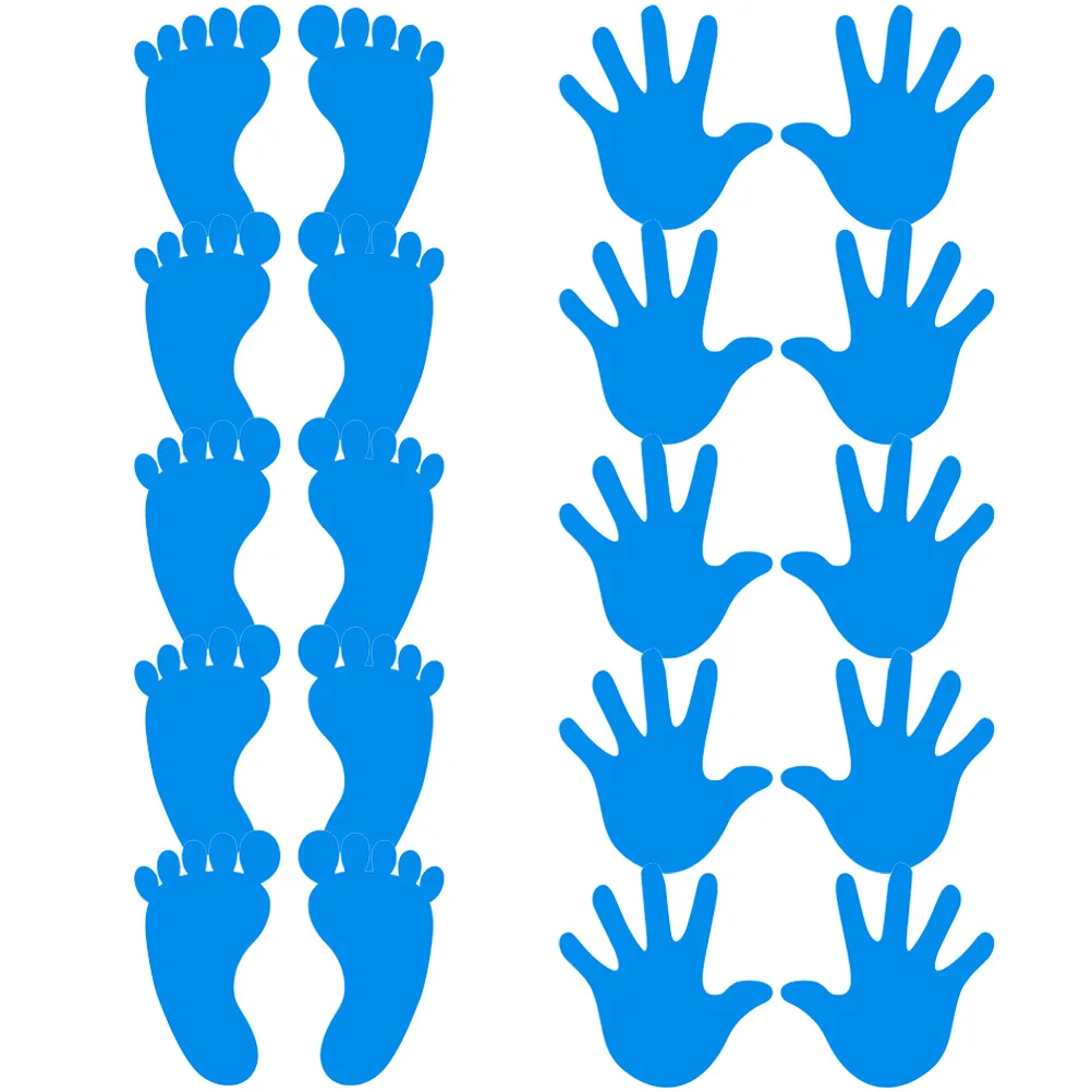 10 Pairs Stickers for Kids Handprints Footprint Decoration Wall Decals Baby Room Children Blue
10 Pairs Stickers for Kids Handprints Footprint Decoration Wall Decals Baby Room Children Blue