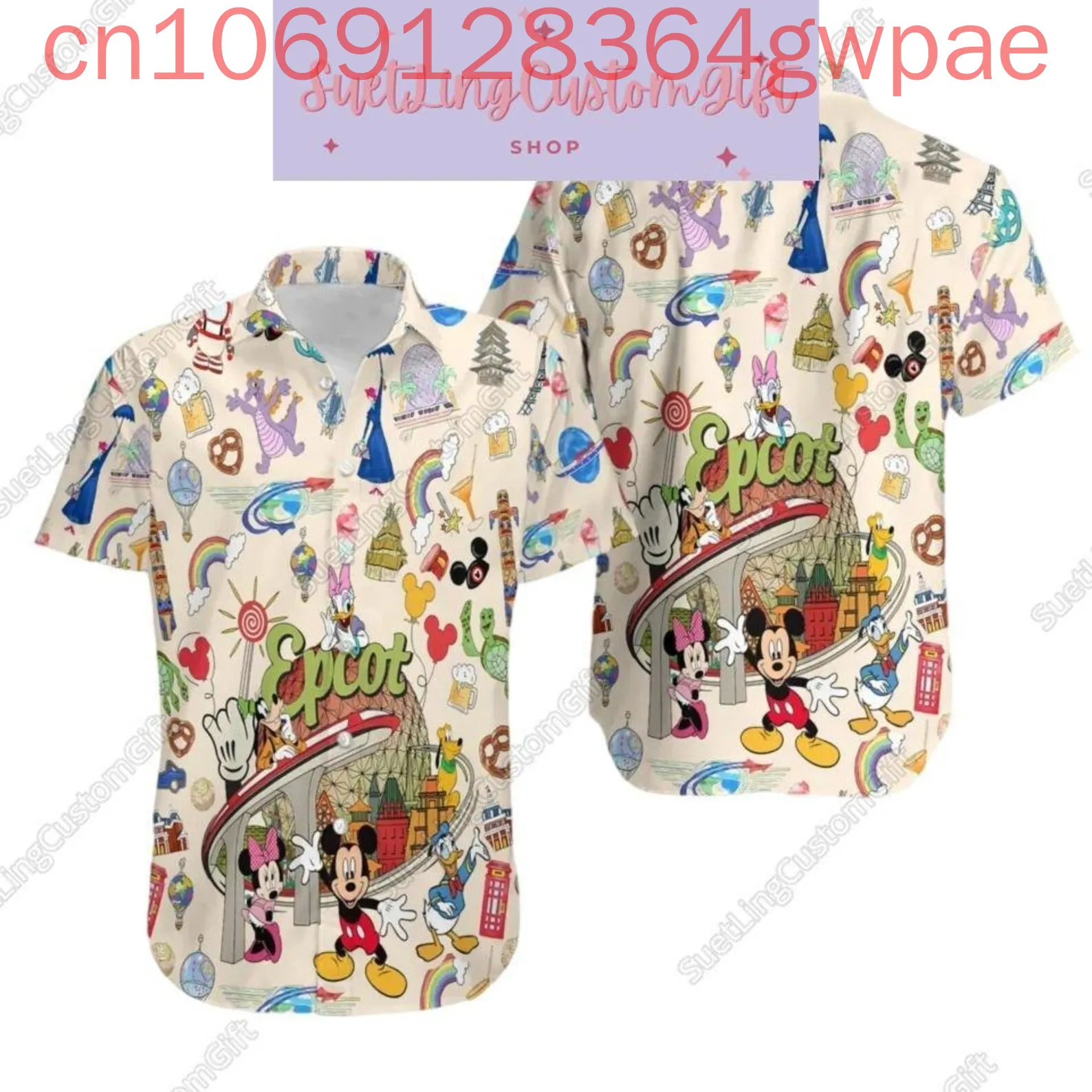 Disney Epcot Aloha 3D Print Hawaiian Shirts Men's Women's Kids Summer Casual Short Sleeve Beach Shirts Fashion Button Shirts
Disney Epcot Aloha 3D Print Hawaiian Shirts Men's Women's Kids Summer Casual Short Sleeve Beach Shirts Fashion Button Shirts
