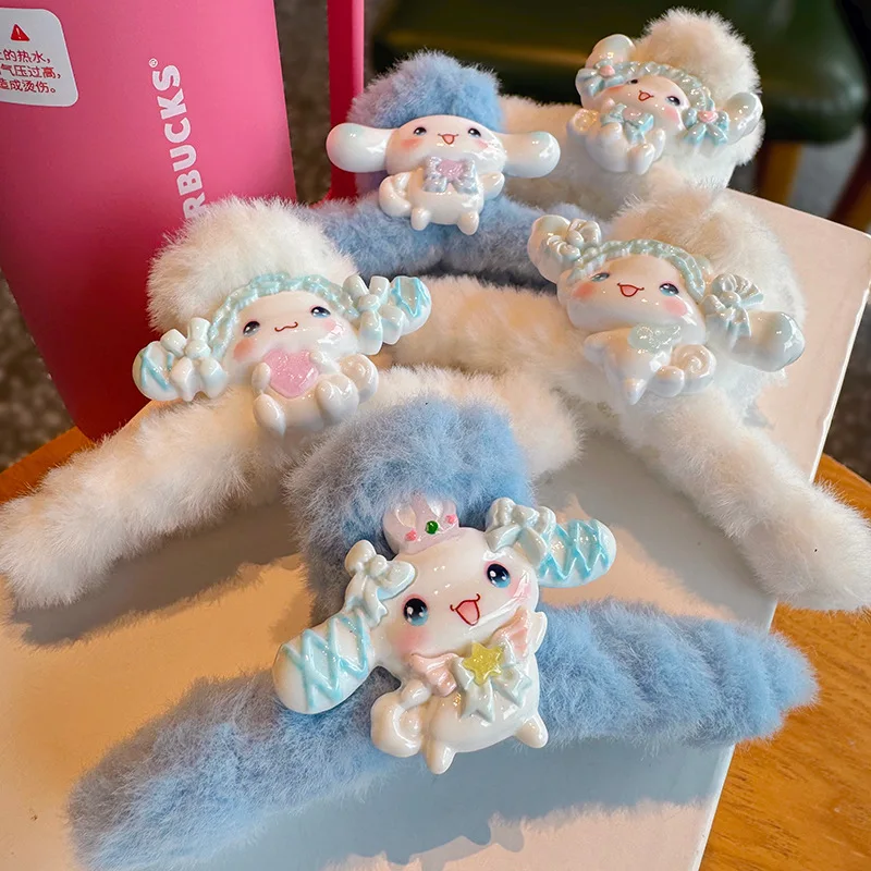 2024 New Sanrio Plush Hair Clip Cinnamoroll Kawaii Cartoon Wash Face Makeup Hair Grip Cute Girl Hair Accessory Gifts
2024 New Sanrio Plush Hair Clip Cinnamoroll Kawaii Cartoon Wash Face Makeup Hair Grip Cute Girl Hair Accessory Gifts