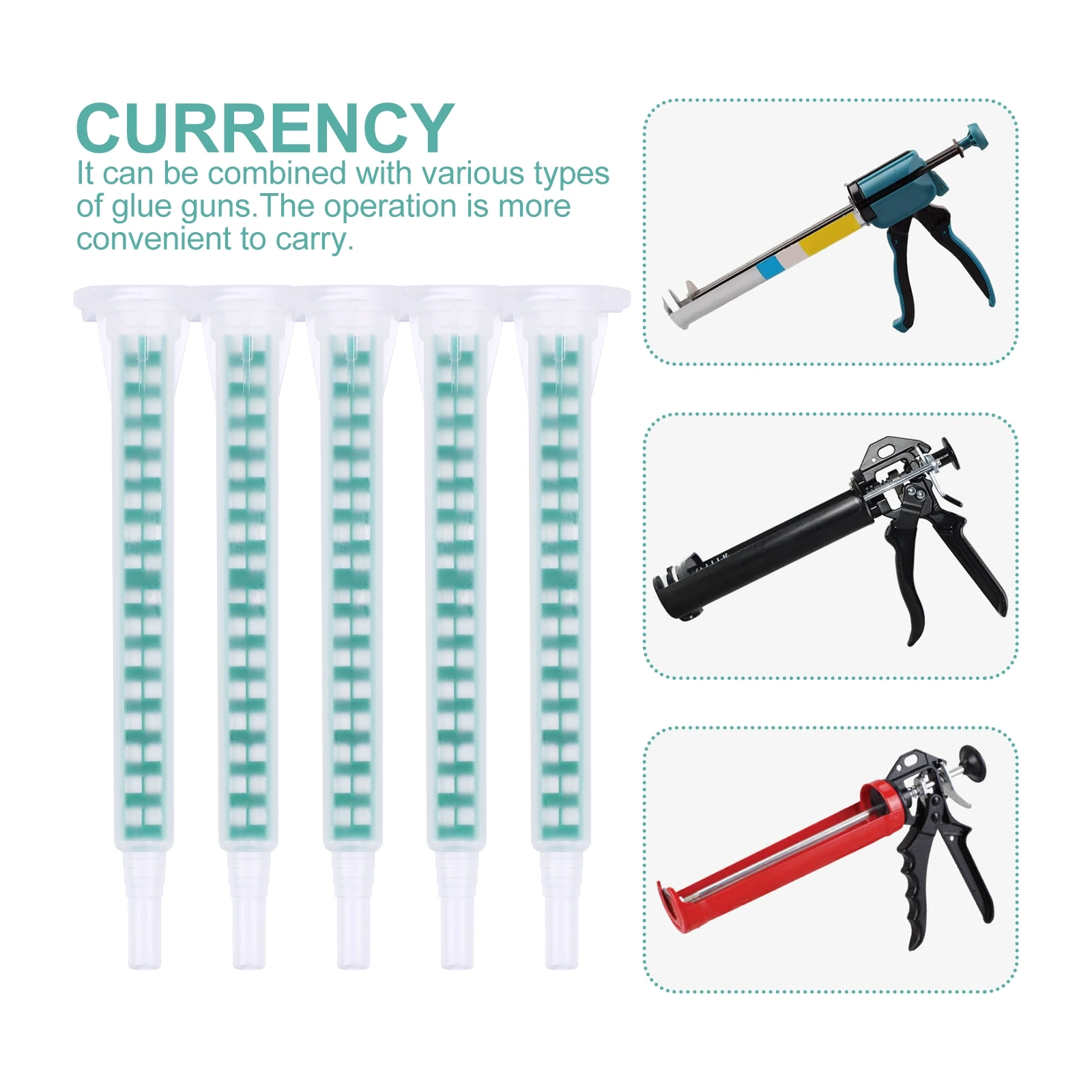 50pcs Resin Ab Glue Mixing Tube Epoxy Filling Nozzle Applicator Static Mixer Tool For Diy Home Use Lightweight Efficient 
50pcs Resin Ab Glue Mixing Tube Epoxy Filling Nozzle Applicator Static Mixer Tool For Diy Home Use Lightweight Efficient