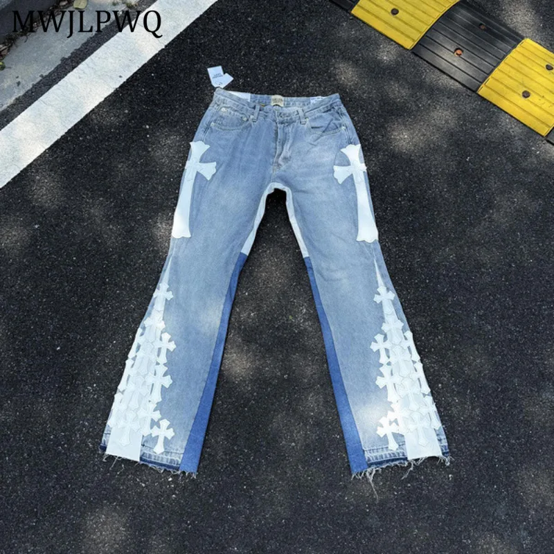 MWJLPWQ Flared Jeans Men's High Street Patchwork Printed Niched Design Trend Autumn Loose Washed Women Trousers 2025 Tide 11024
MWJLPWQ Flared Jeans Men's High Street Patchwork Printed Niched Design Trend Autumn Loose Washed Women Trousers 2025 Tide 11024