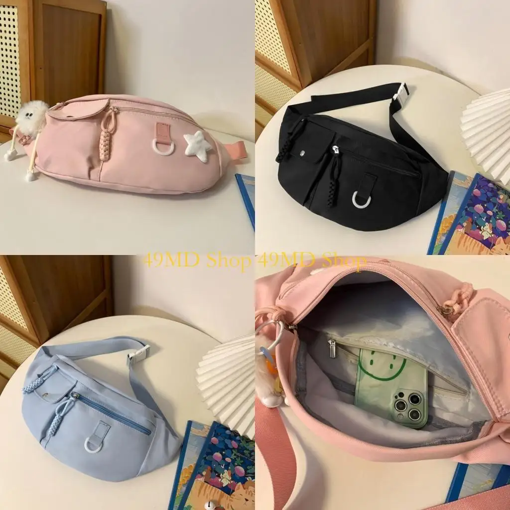 49MD Women Girls Fashionable Nylon Shoulder Bag Y2K Color Sling Bags Fanny Pack
49MD Women Girls Fashionable Nylon Shoulder Bag Y2K Color Sling Bags Fanny Pack