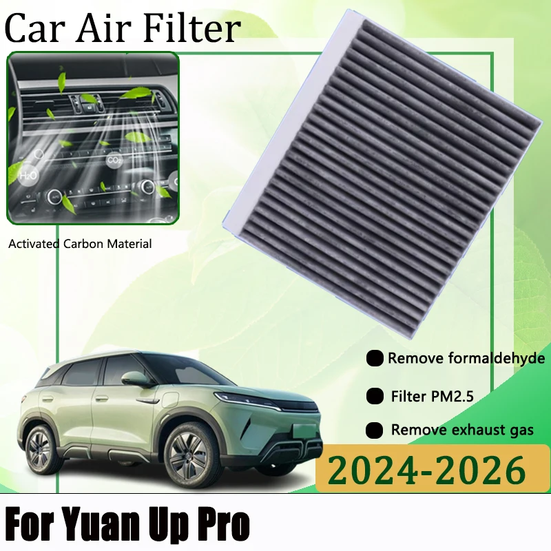 Car Filter For BYD Yuan Up Pro 2024-2026 Front Grille Filters Activated Carbon Cabin Air Conditioning Filter Dust Removal Parts
Car Filter For BYD Yuan Up Pro 2024-2026 Front Grille Filters Activated Carbon Cabin Air Conditioning Filter Dust Removal Parts