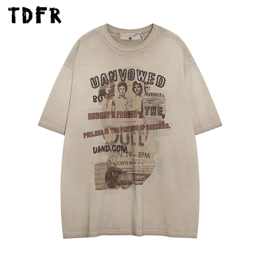 Retro Print Short Sleeve T-shirt Mens Vintage Streetwear Summer Half-Sleeve Crew Neck Loose Tee Cotton Tops Men
Retro Print Short Sleeve T-shirt Mens Vintage Streetwear Summer Half-Sleeve Crew Neck Loose Tee Cotton Tops Men
