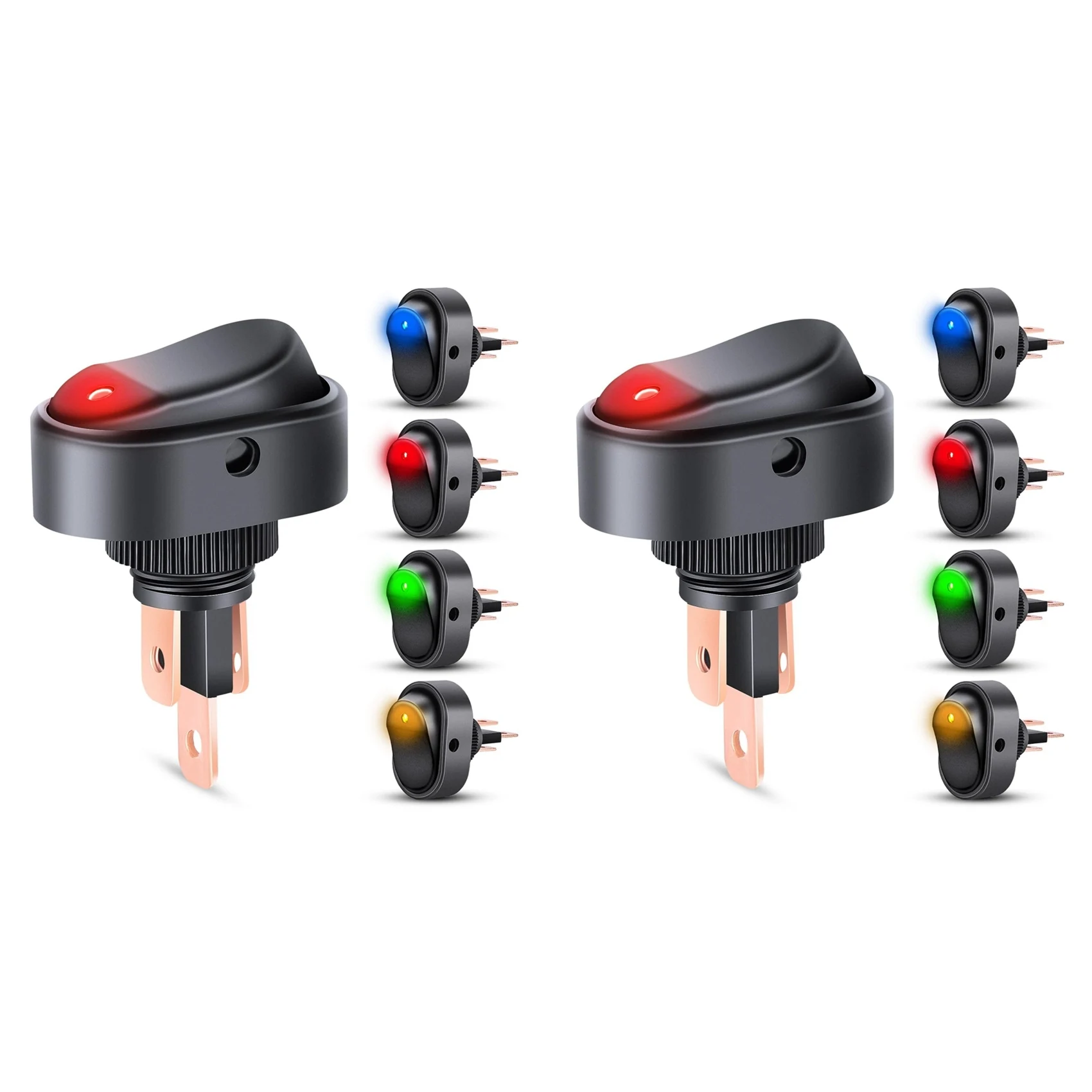 L60A 10 шт. светодиодных переключателей-качек 12В с подсветкой, 30А, 3-контактные, SPST, овальные, для отверстий 12 мм
L60A 10 шт. светодиодных переключателей-качек 12В с подсветкой, 30А, 3-контактные, SPST, овальные, для отверстий 12 мм