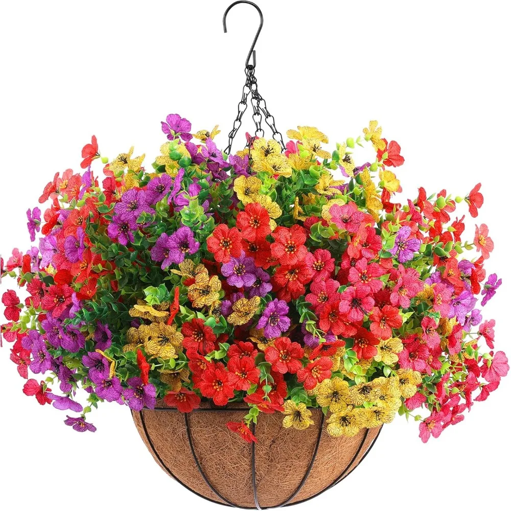 18 Pcs, Plastic Spring Flowers Colorful Silk Plants for Outside Porch Window Box Mohter's Day Easter Home, Artificial Flowers
18 Pcs, Plastic Spring Flowers Colorful Silk Plants for Outside Porch Window Box Mohter's Day Easter Home, Artificial Flowers