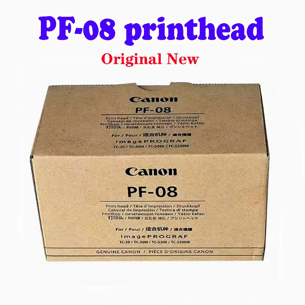 Новая оригинальная печатающая головка PF 08 PF-08 для Canon ImagePROGRAF TC-20 TC-20M TC-5200 TC-5200M Головка принтера
Новая оригинальная печатающая головка PF 08 PF-08 для Canon ImagePROGRAF TC-20 TC-20M TC-5200 TC-5200M Головка принтера