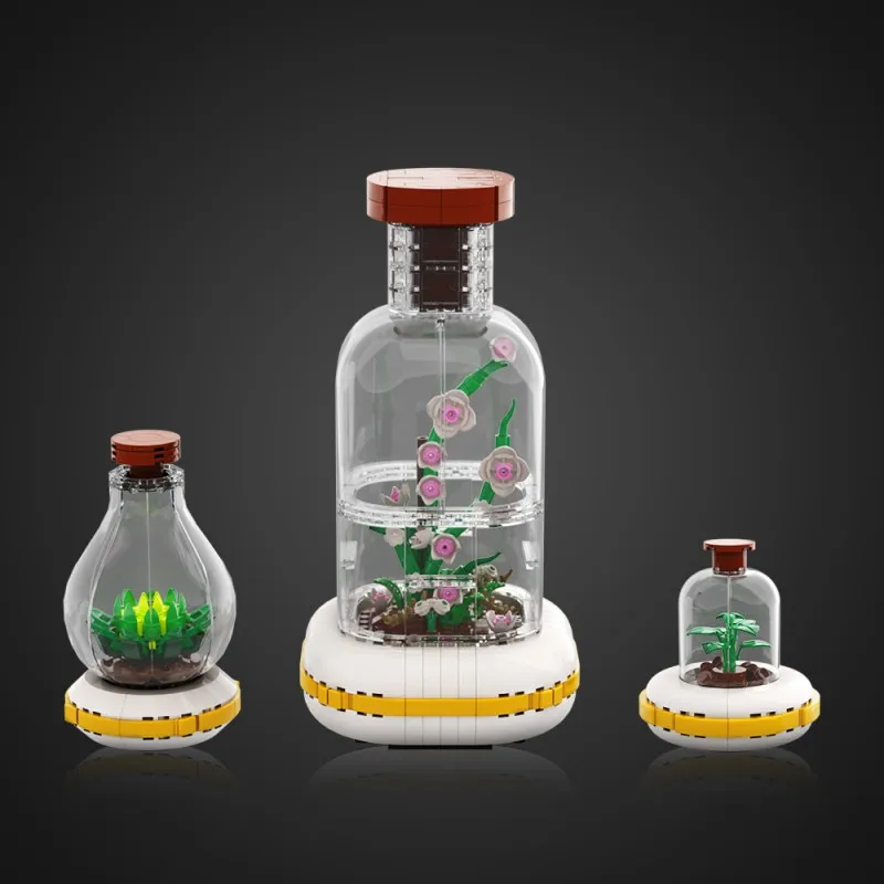 MOC Creative Expert Botanical Terrariums Glass Potted Plant Building Blocks Succulent Plants 3D Simulation Model Education Toys
MOC Creative Expert Botanical Terrariums Glass Potted Plant Building Blocks Succulent Plants 3D Simulation Model Education Toys