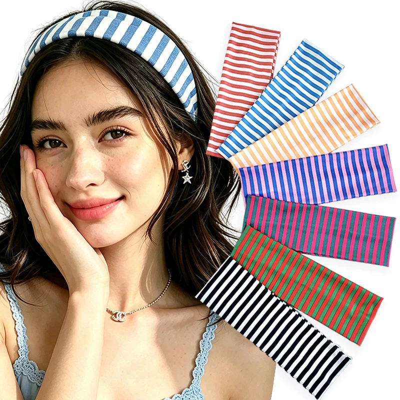 Fashion Contrast Color Striped Wide Headband For Women Daily Makeup Headbands Y2K Holiday Hairbands Streetwear Sports Headwraps
Fashion Contrast Color Striped Wide Headband For Women Daily Makeup Headbands Y2K Holiday Hairbands Streetwear Sports Headwraps